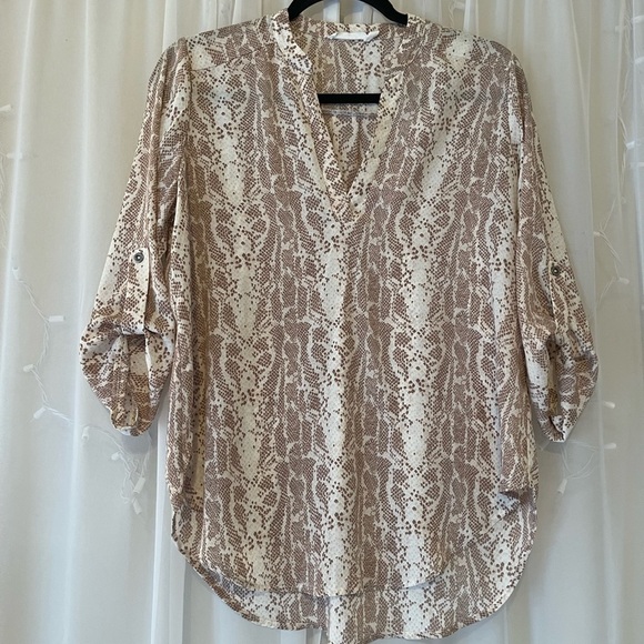 Tops - Woman’s Snakeskin Pattern Blouse